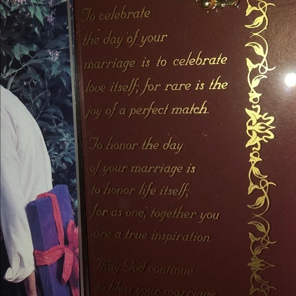 Happy Anniversary keepsake picture frame